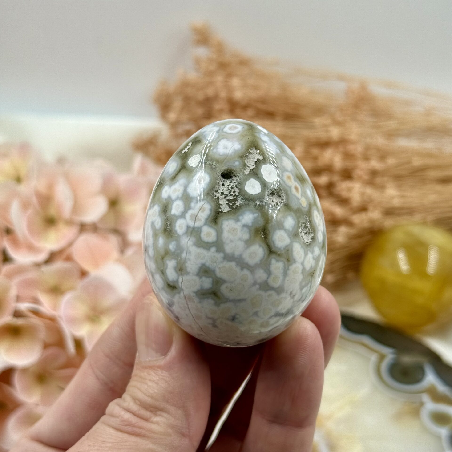 Okeaninio agato kiaušinis, 138 gr.
